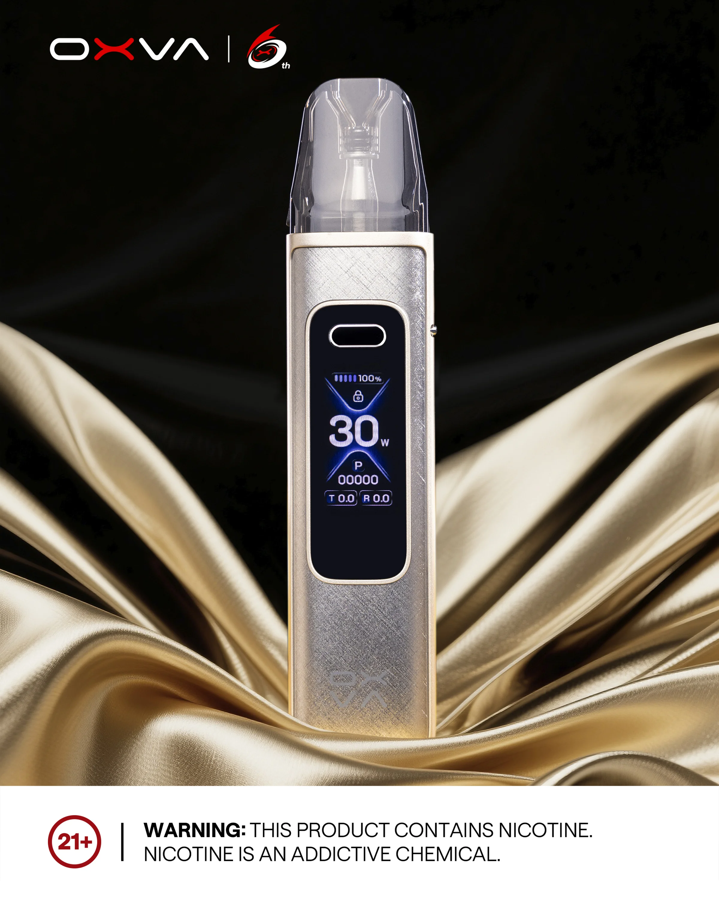 OXVA XLIM Pro 3 carbon finish texture