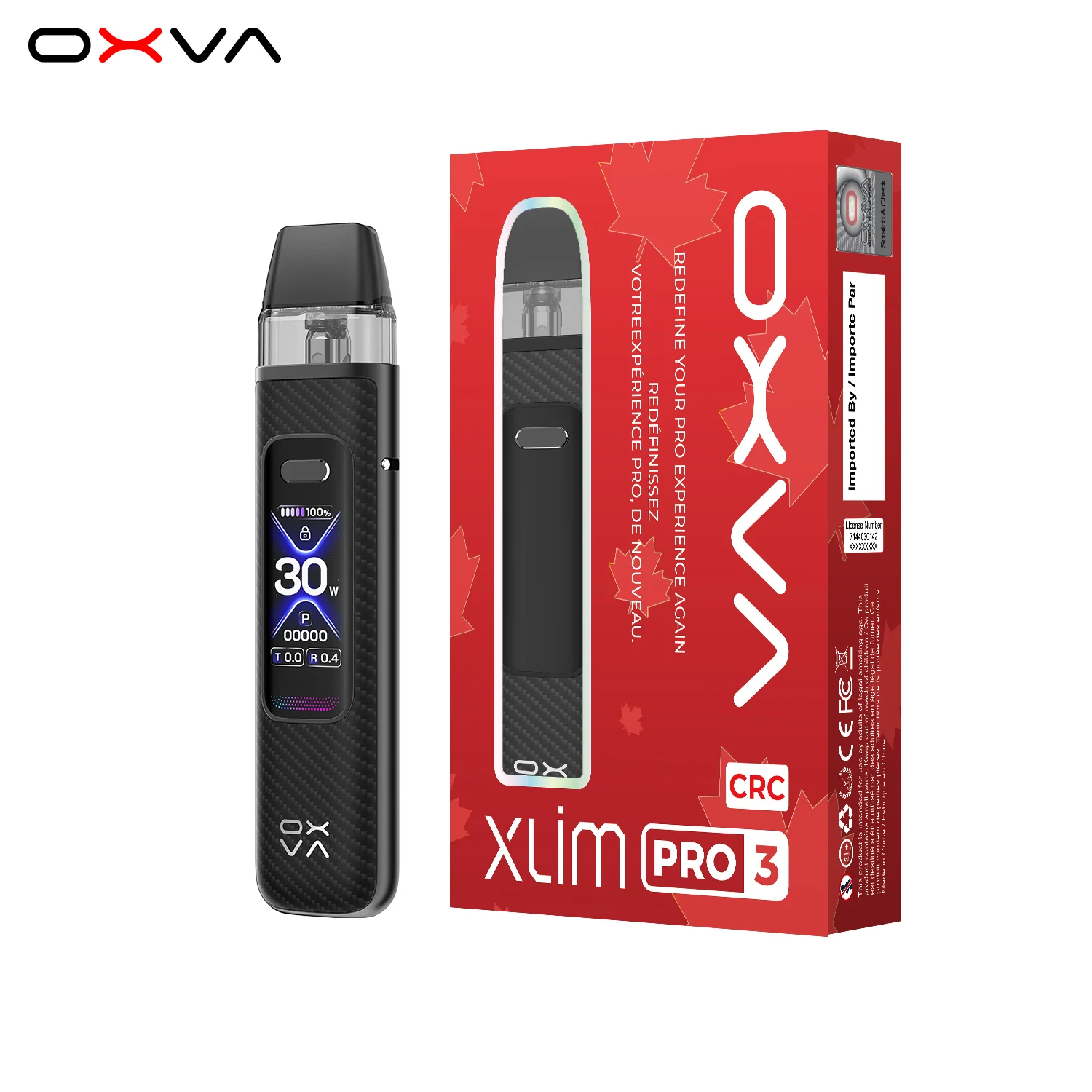 OXVA XLIM Pro 3 Black Carbon